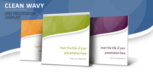 Clean Wavy – Modèle PowerPoint et Impress