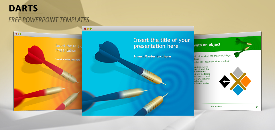 Darts PowerPoint template