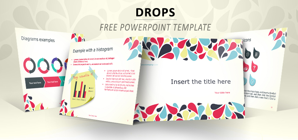 Drops PowerPoint template