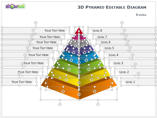 Diagramas de Pirámides 3D PowerPoint