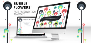 Bubble Flowers 2 – Modèle pour PowerPoint et Impress