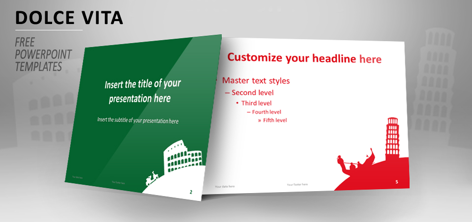 Dolce Vita PowerPoint template