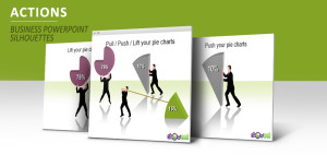 Empuje, Jale, Levante – Siluetas para PowerPoint e Impress