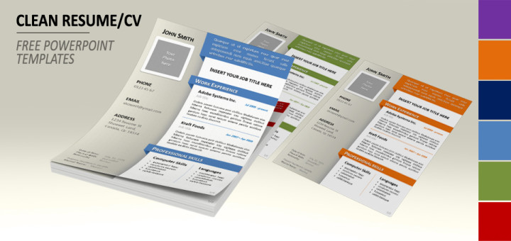 Free Resume / CV Templates for PowerPoint and Google Slides - Showeet