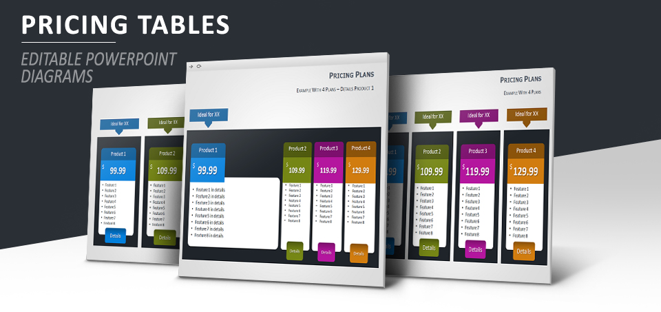 Pricing Tables PowerPoint template