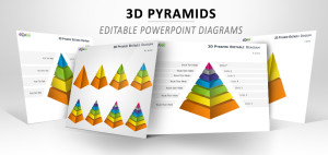 Diagrammes Pyramides 3D pour PowerPoint