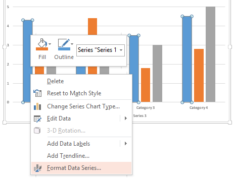 Data-driven PowerPoint charts - Edit data series