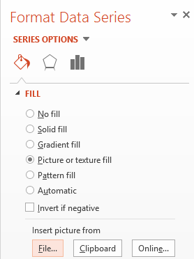 Data-driven PowerPoint charts - Insert Picture