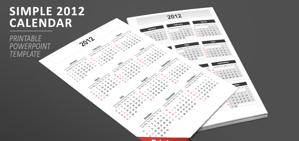 2012 Calendar PowerPoint