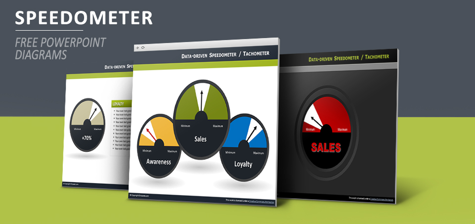 Speedometer PowerPoint diagram