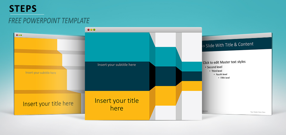 Steps PowerPoint template
