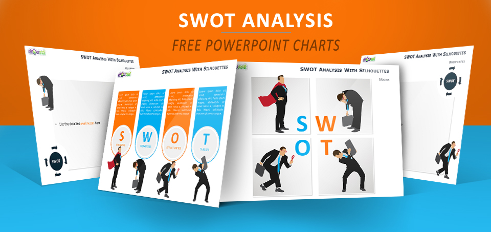 SWOT Silhouettes PowerPoint