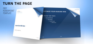 Turn The Page – Template for PowerPoint (Blue)
